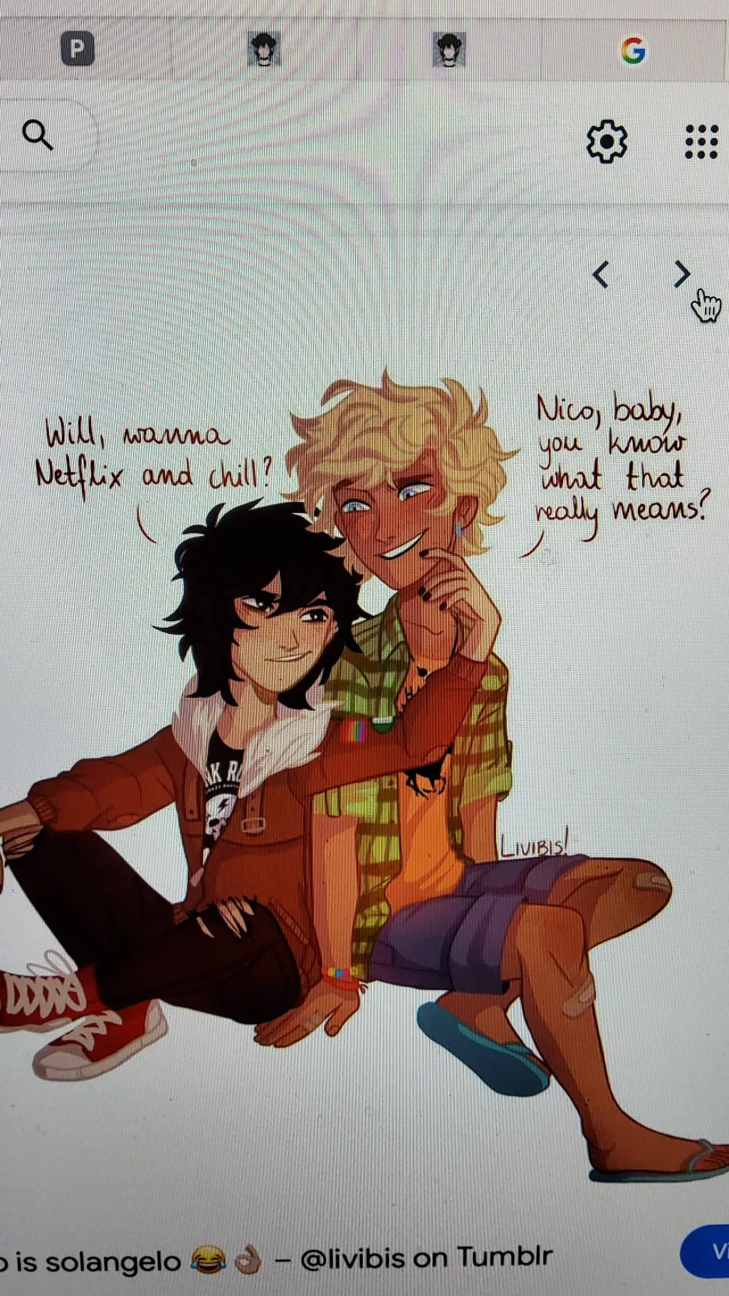 ai character: solangelo+angelosh background