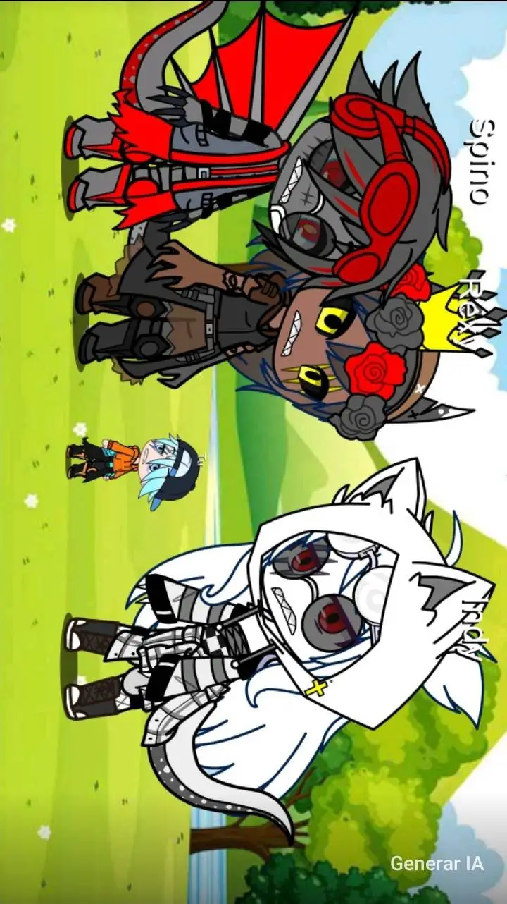 ai character: Jurassic gacha 2 background
