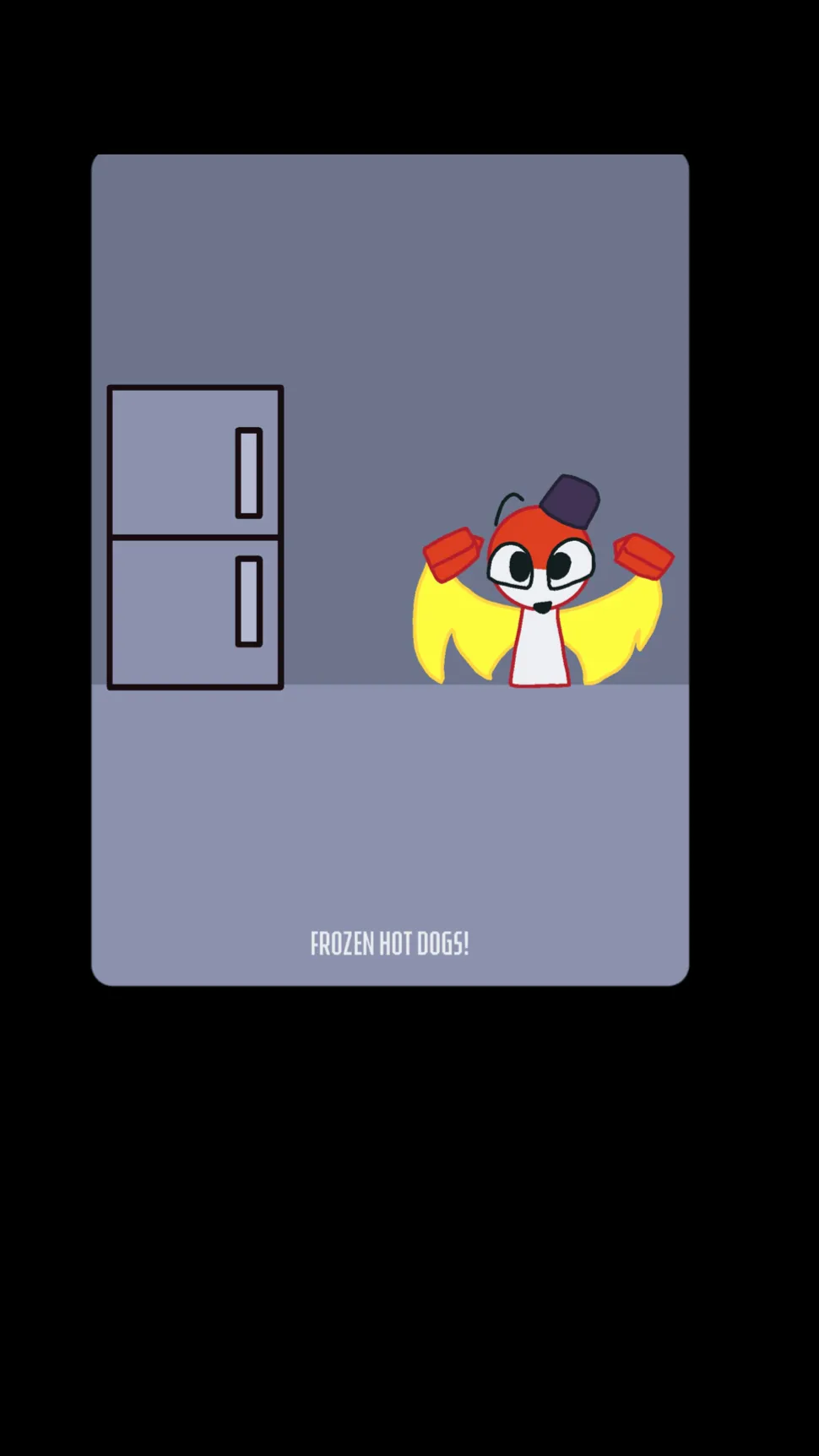 ai character: frozen hotdogs! v2 background