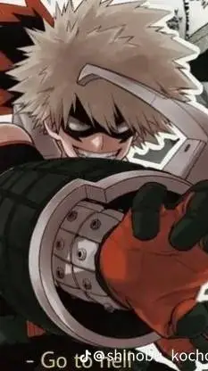 ai character: bakugo y T/N background