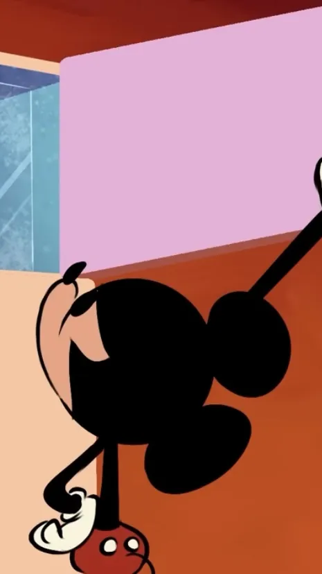 ai character: Mickey cola background