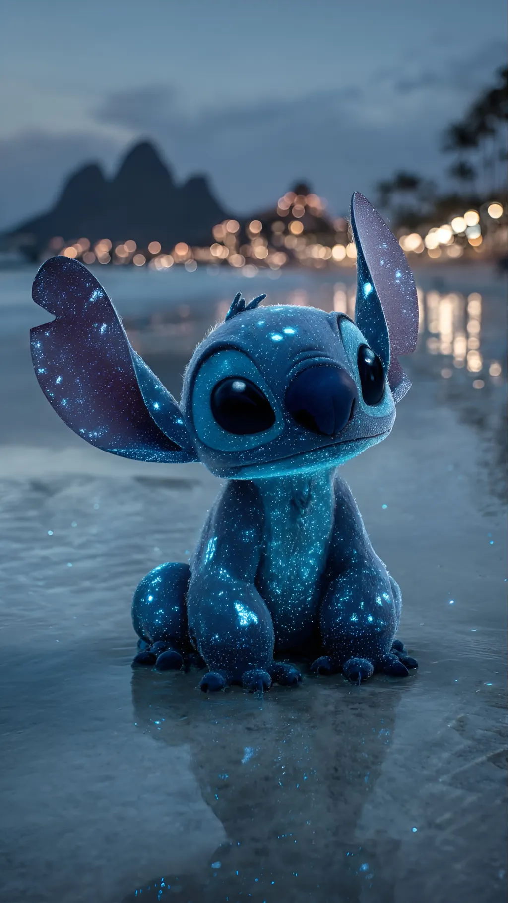 ai character: Stitch background