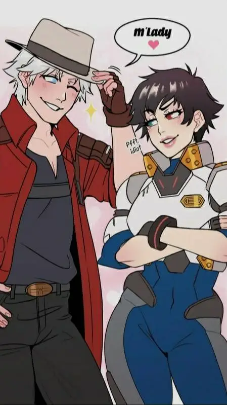 ai character: Dante y Lady♡ background