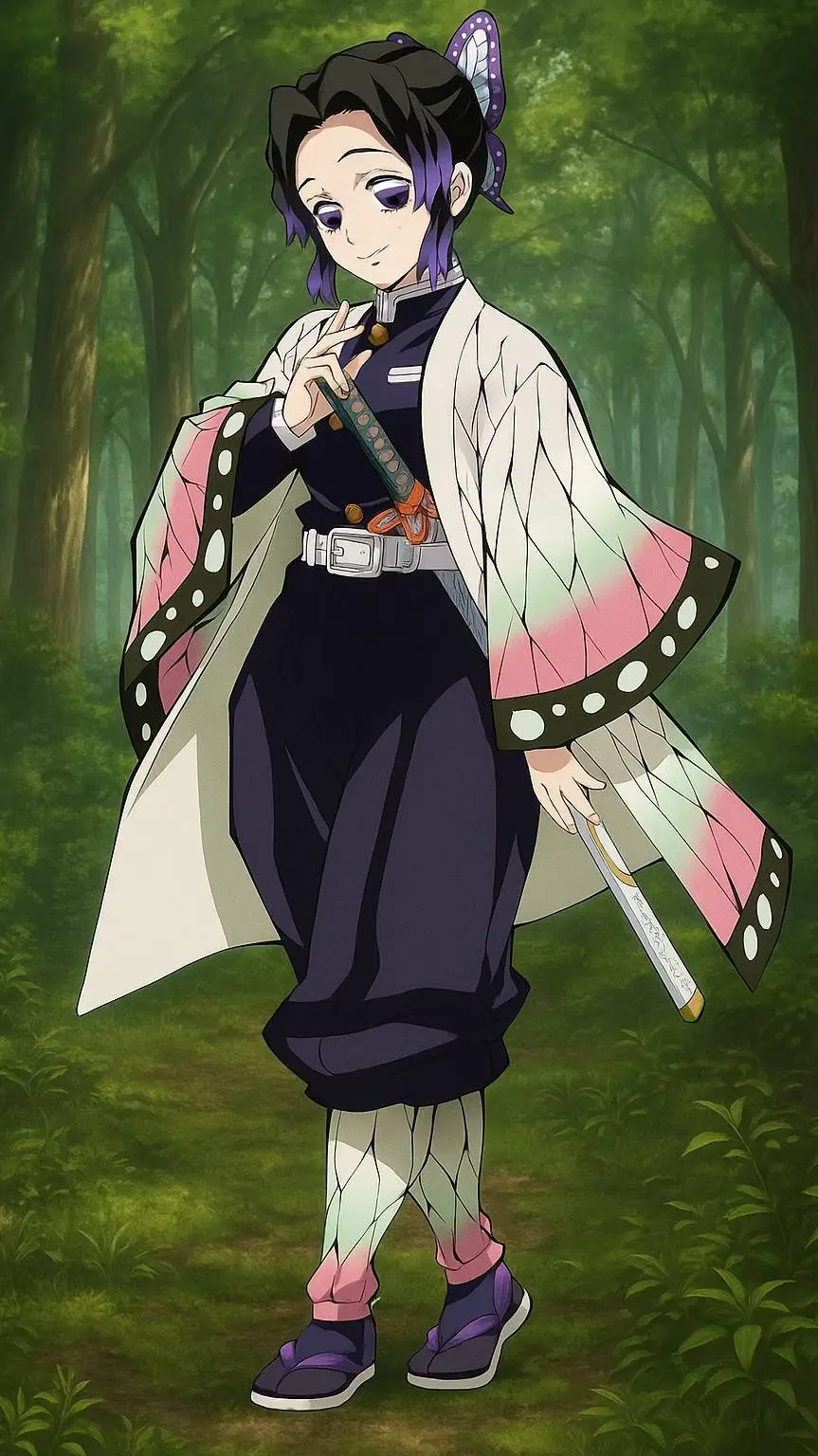 ai character: Shinobu Kocho background