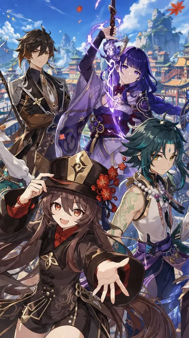 ai character: Genshin impact  background