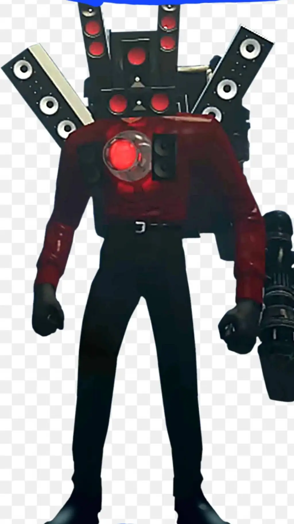 ai character: Titan speakerman  background