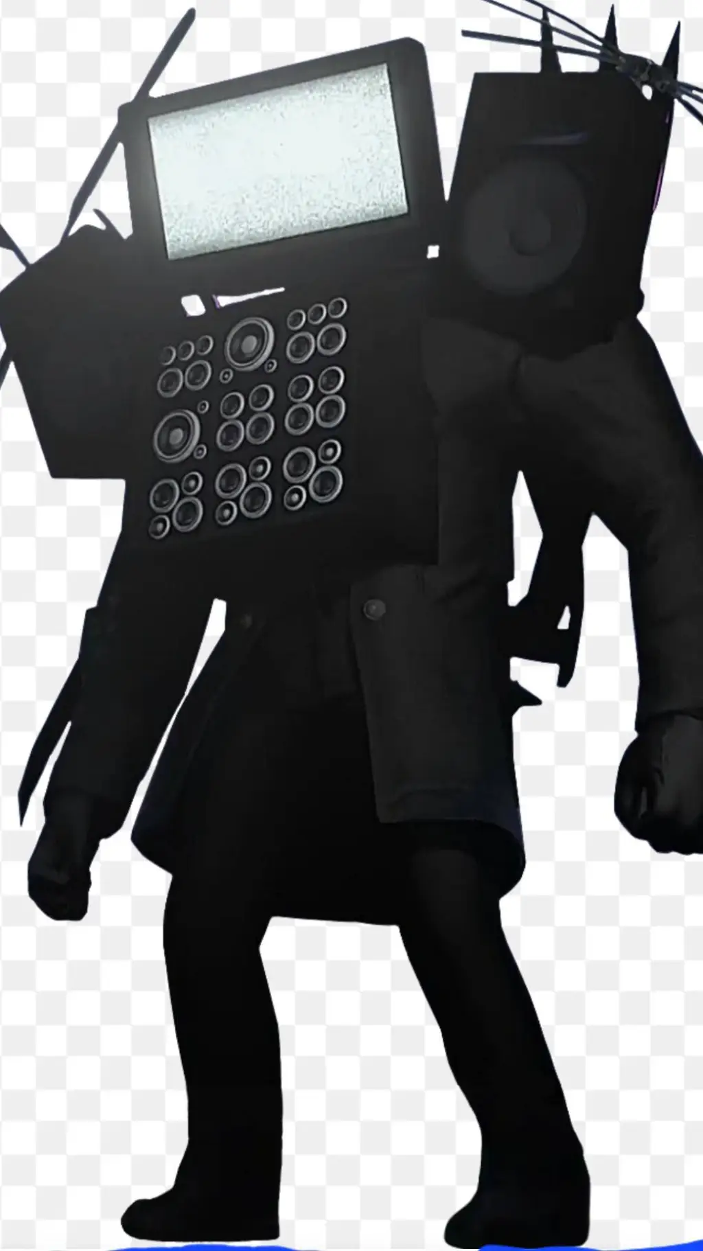 ai character: Titan Cinemaman  background
