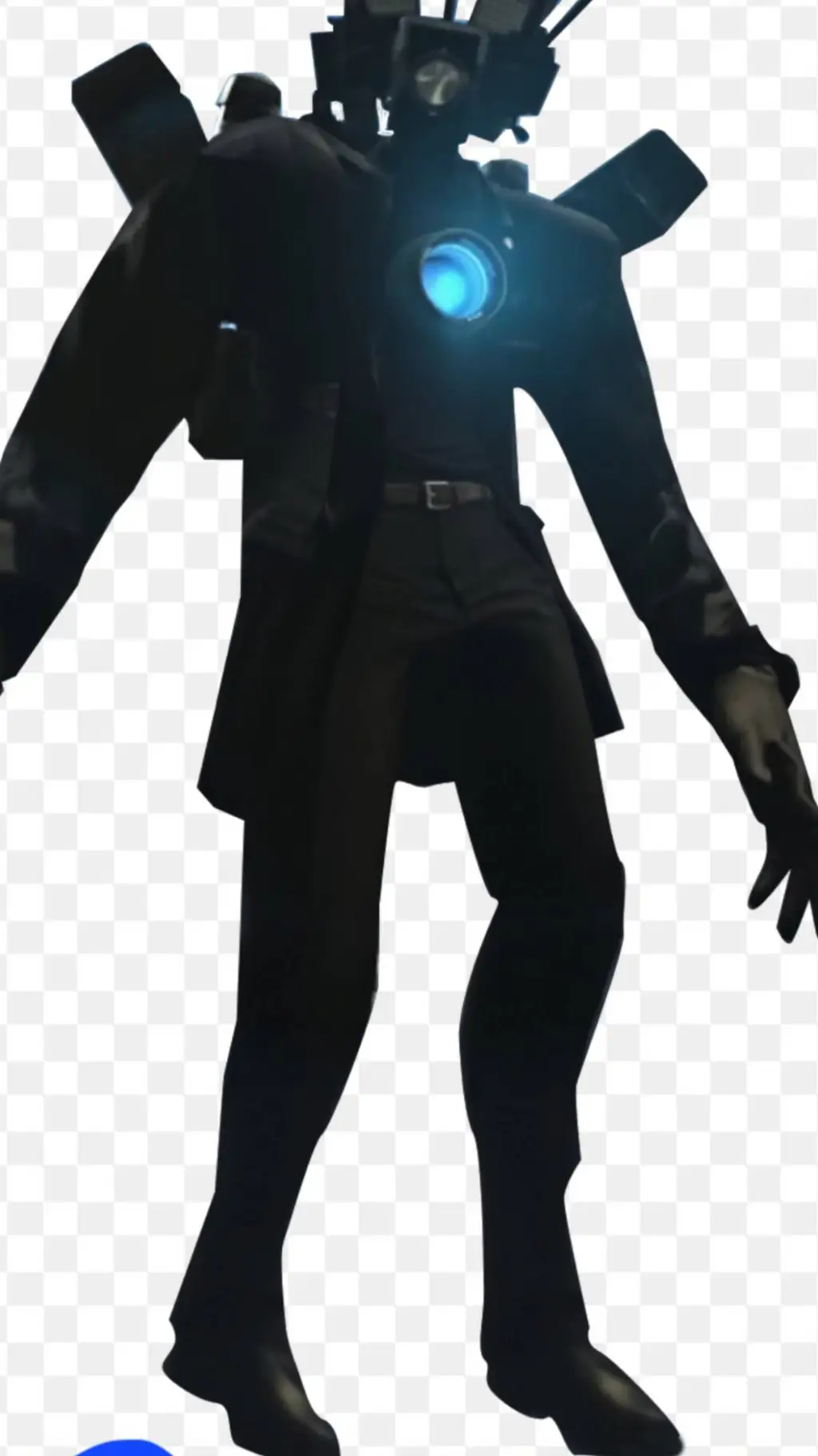 ai character: Titan cameraman  background