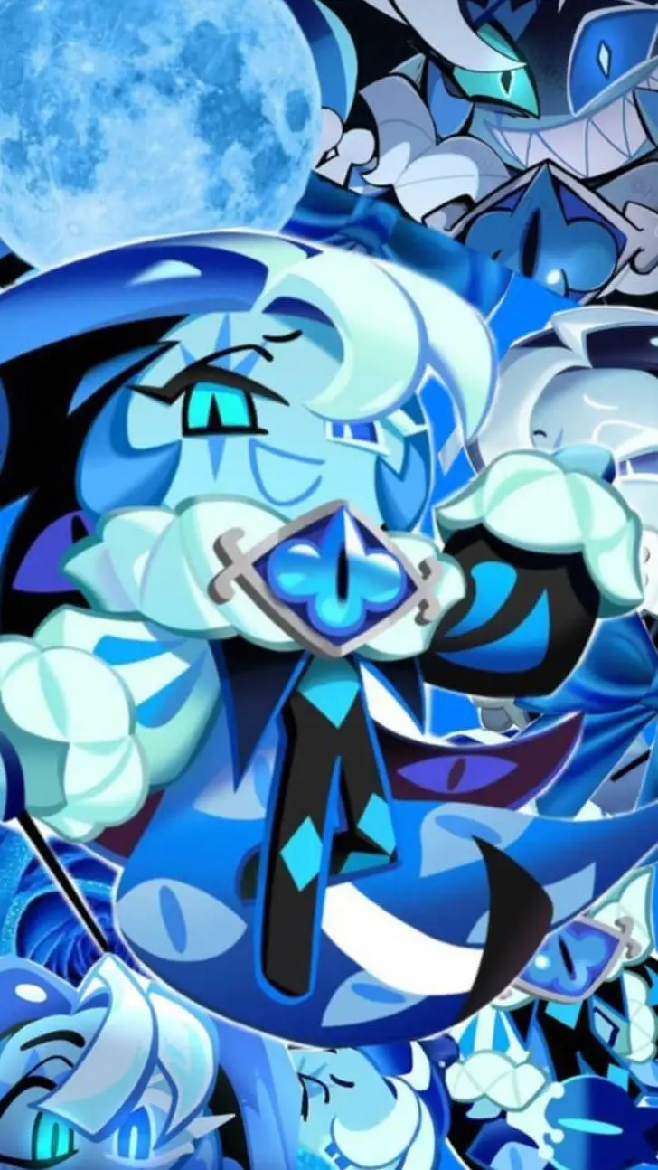ai character: Shadow milk cookie background