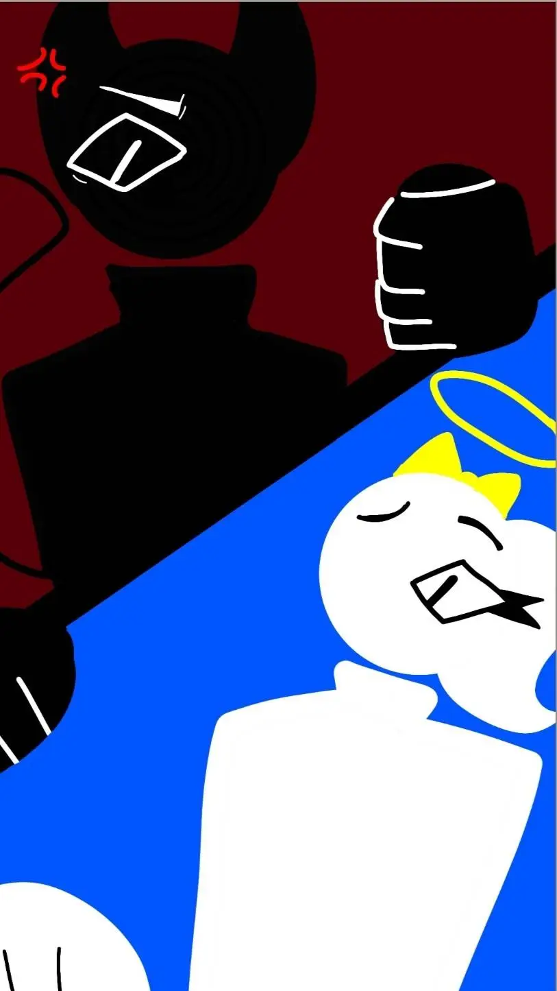 ai character: LOGAN AND ANGELA background