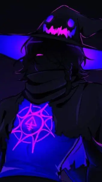 ai character: 💜Azure🖤 background