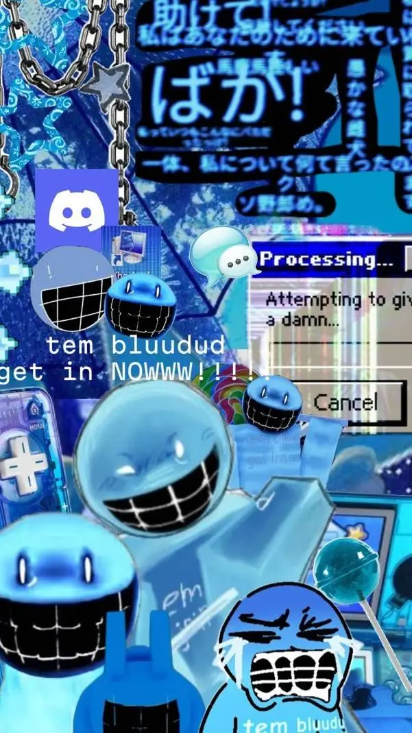 ai character: 🔵🫐[Bluudud]🫐🔵 background