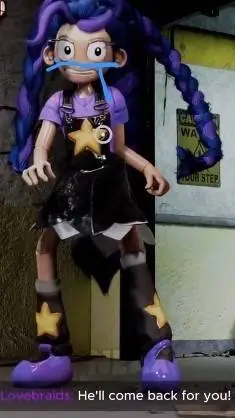 ai character: Lilly sad:  background