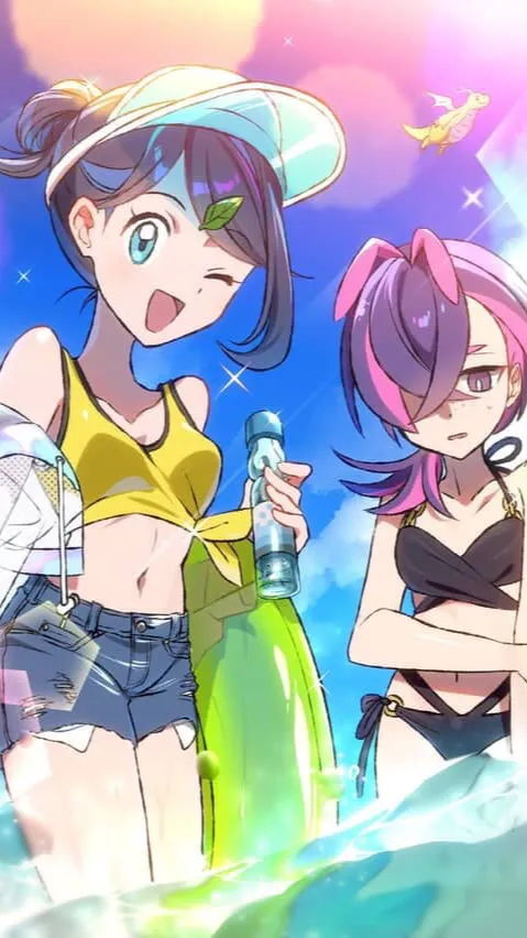 ai character: Leah and jade  background