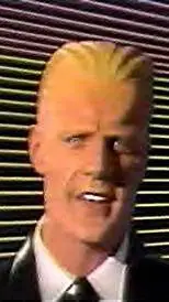ai character: Max Headroom  background