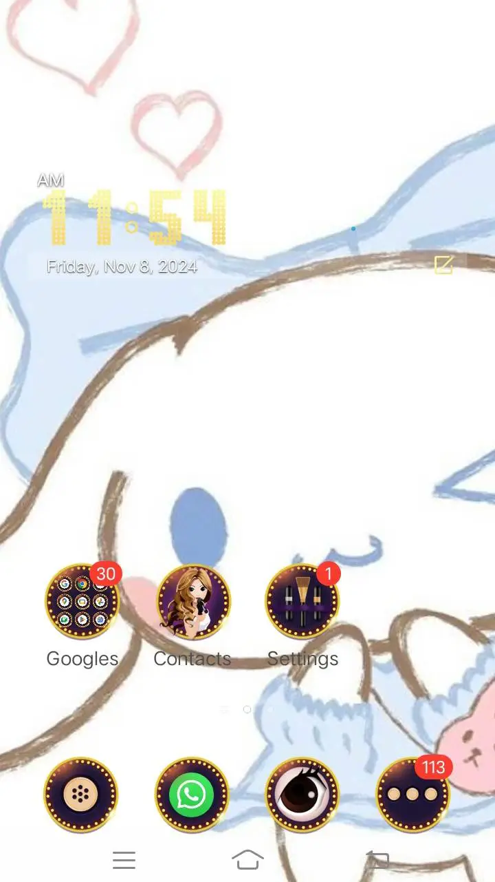 ai character: Cinnamoroll background