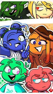 ai character: MDT🍏🍎🫐🍋 background