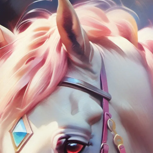 chat with ai character: Pink horse.