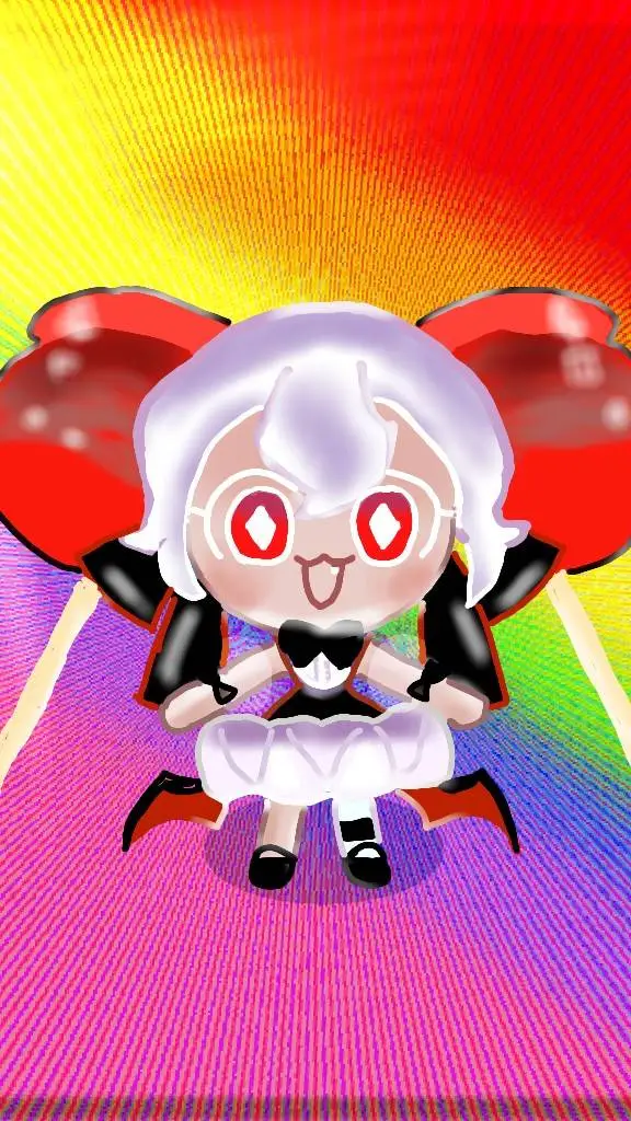 ai character: Candy Apple cookie background