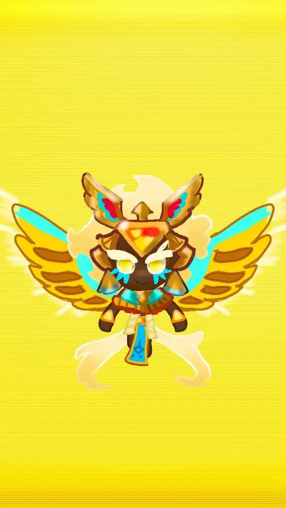 ai character: golden chese cooki background