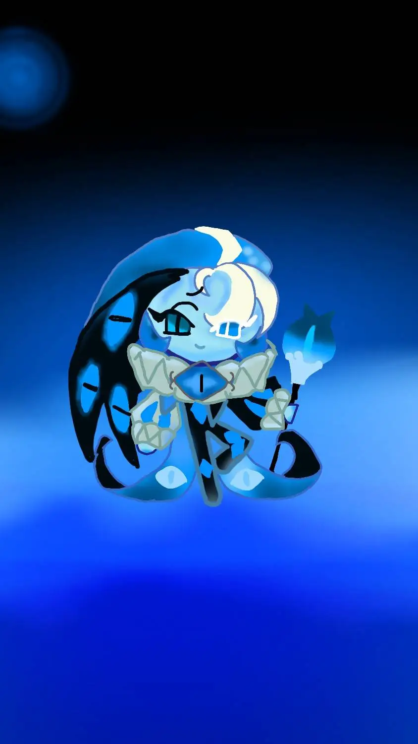 ai character: Shadow milk cookie background