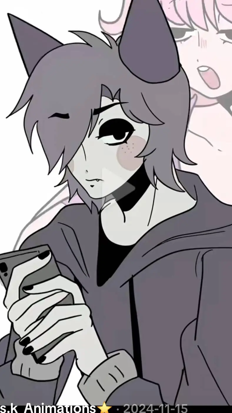 ai character: Gray and Pinki  background