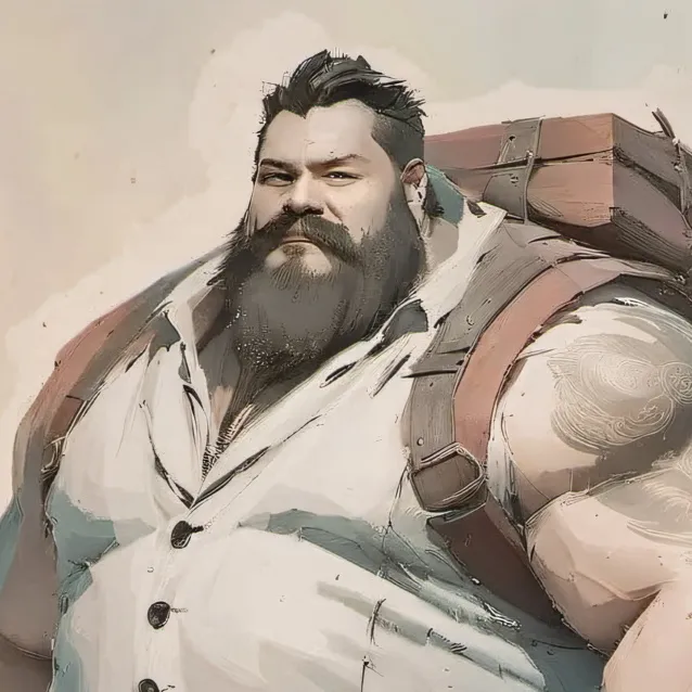 chat with ai character: Fat guy