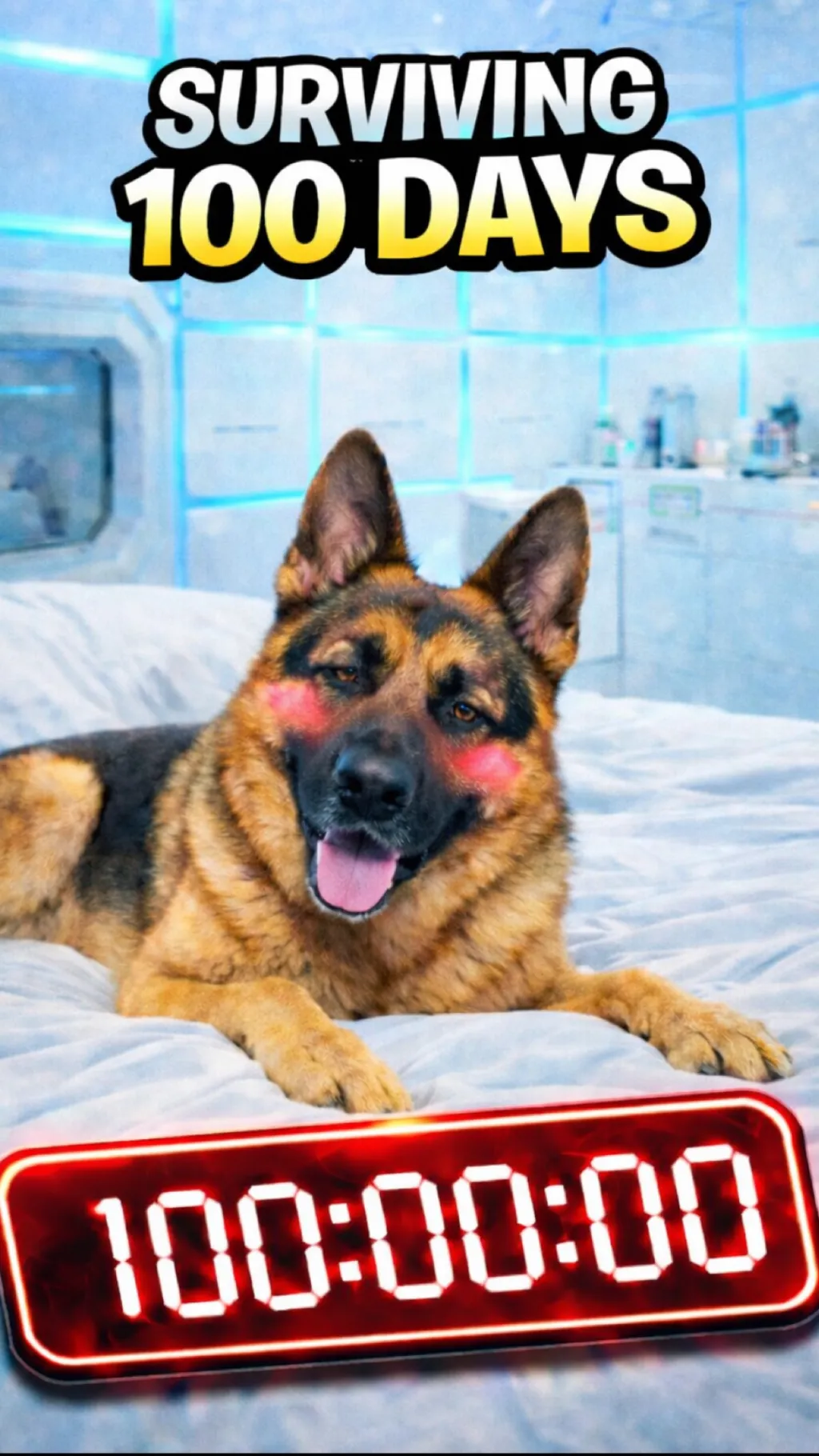 ai character: MrBeast challenge. background