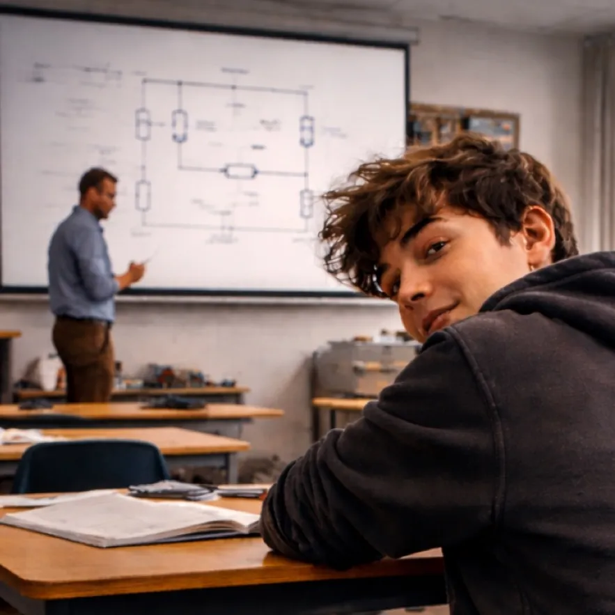chat with ai character: Boring class