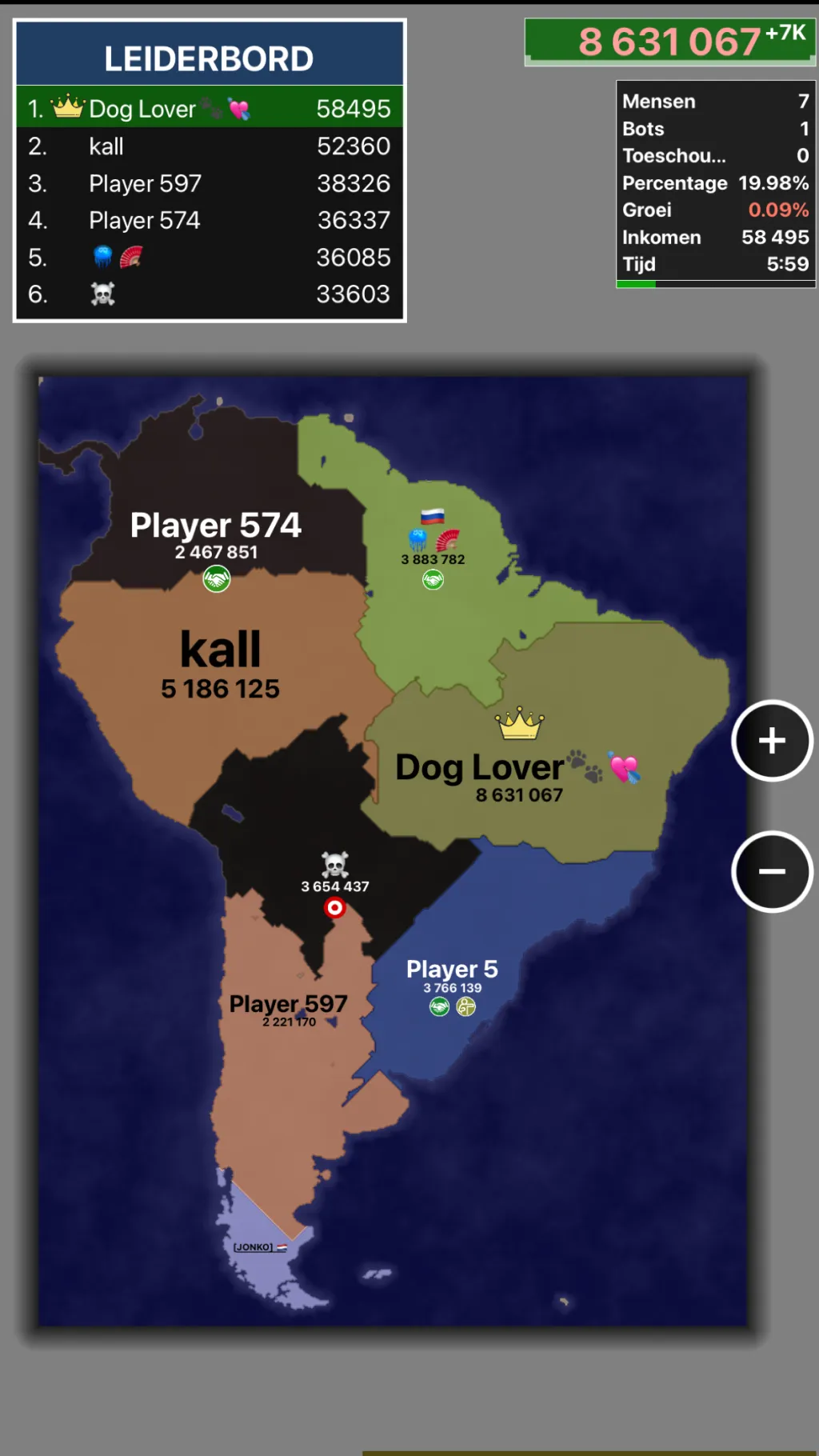 ai character: Territorial.io background
