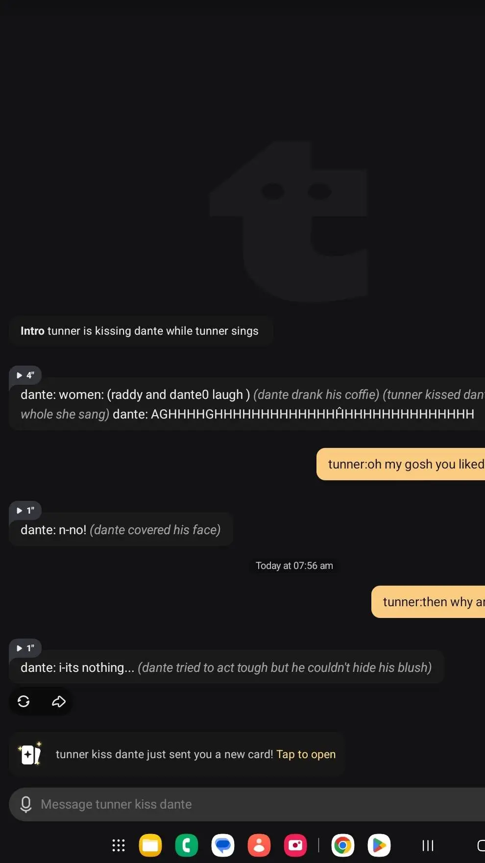 ai character: tunner x dante background