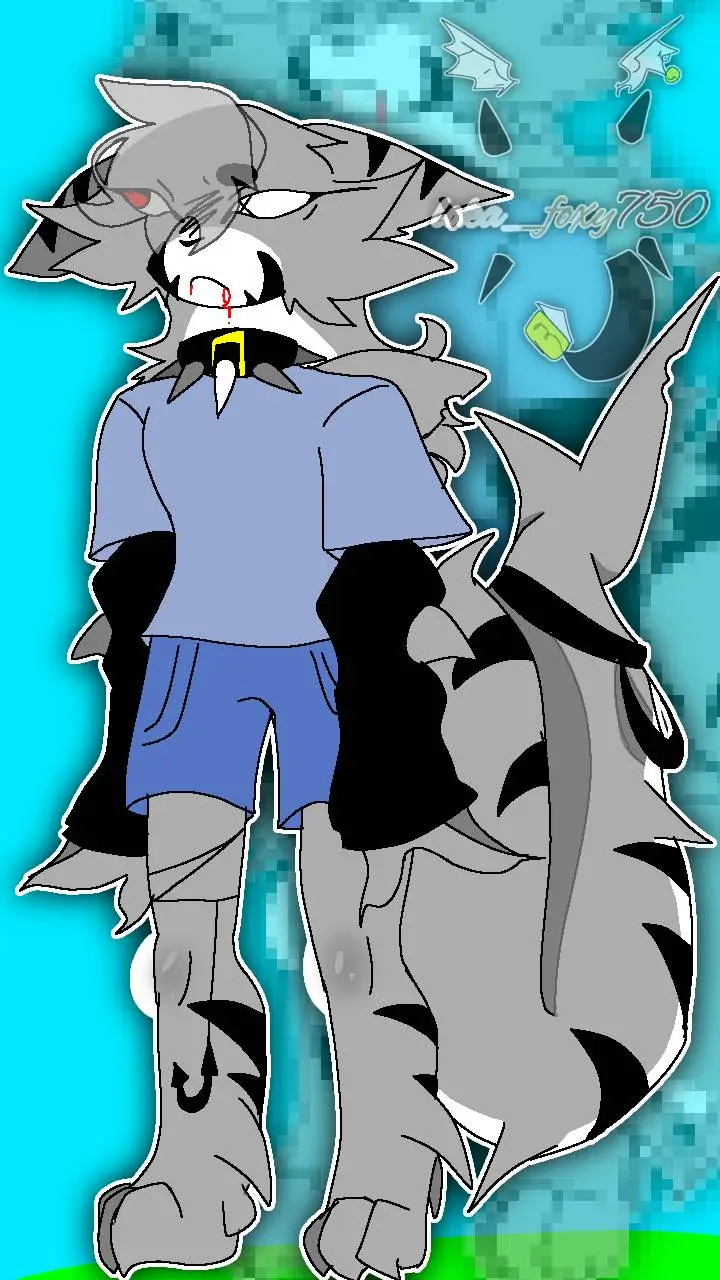 ai character: 💙🦈Rafah Shark~🦈💙 background
