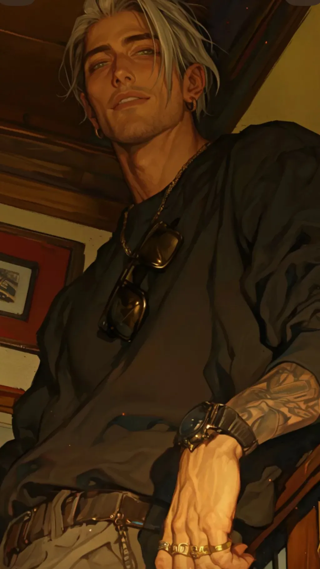 ai character: Nicholas Rosabelt  background