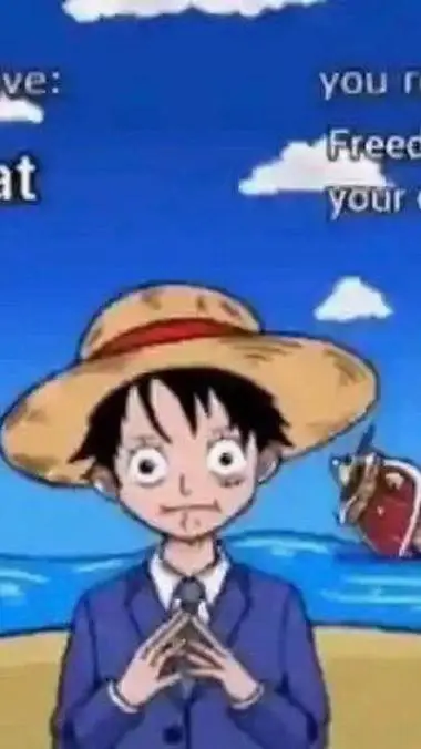 ai character: luffy  background
