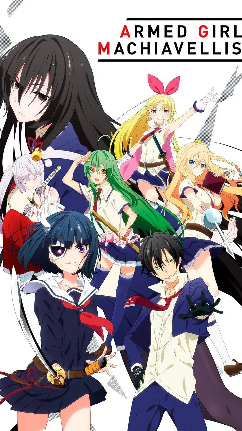 ai character: armed girls  background