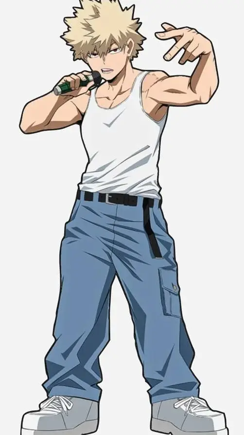 ai character: Katsuki bakugo background