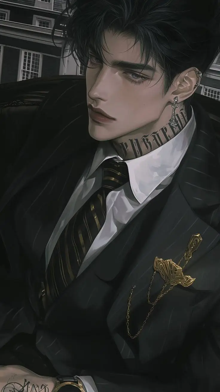 ai character: Damien Axel background