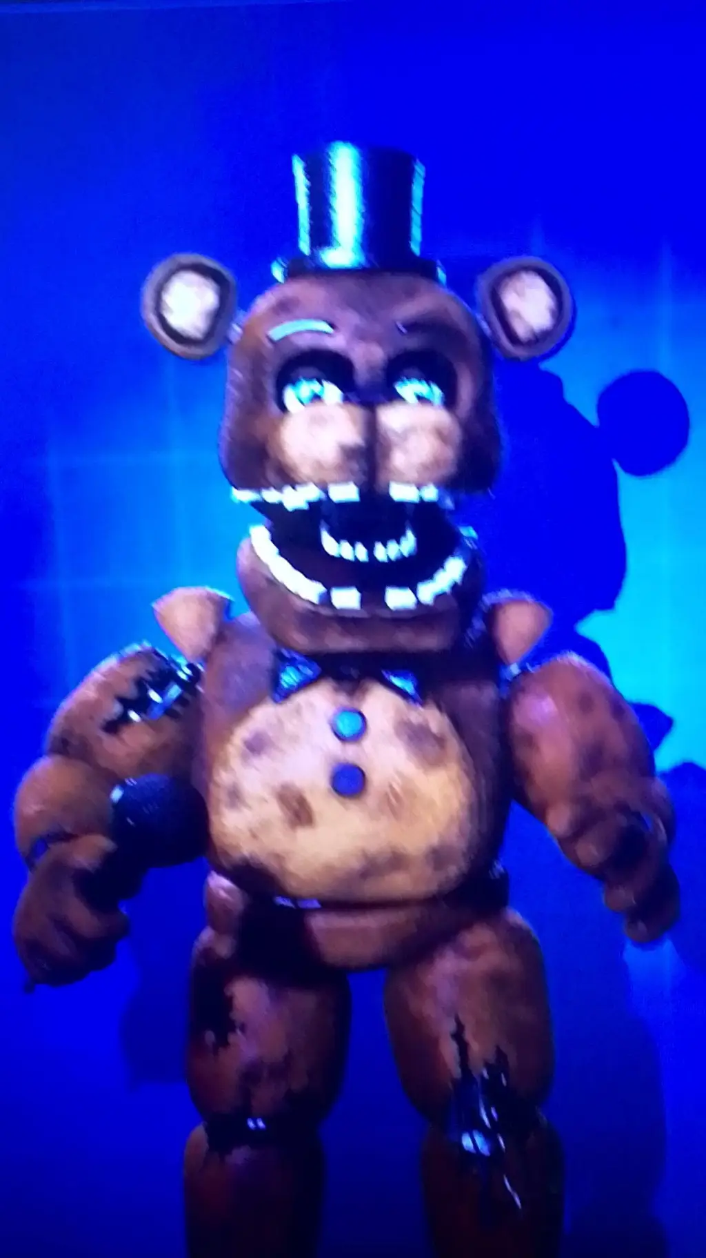 ai character: withered Freddy  background