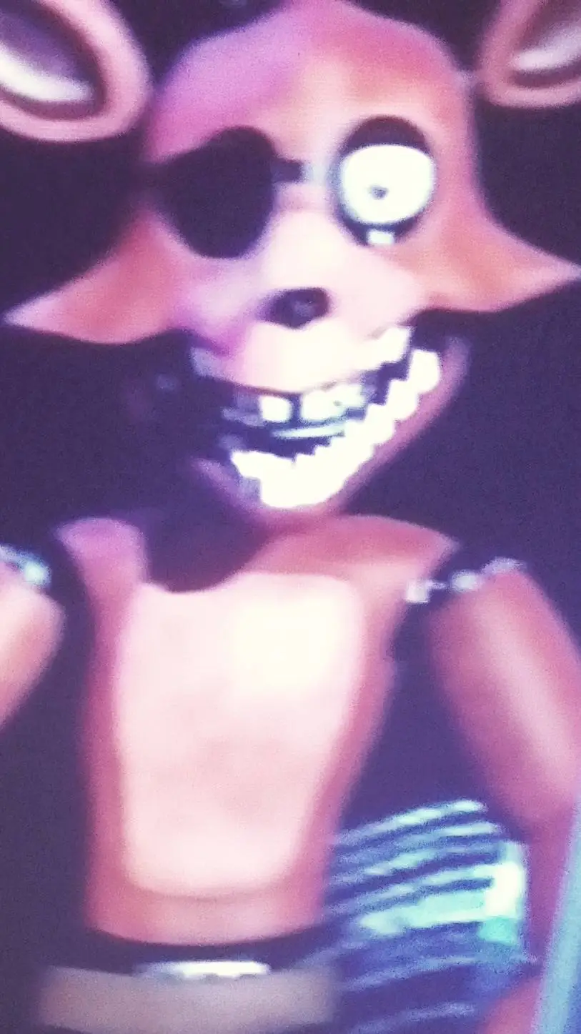ai character: Withered foxy  background