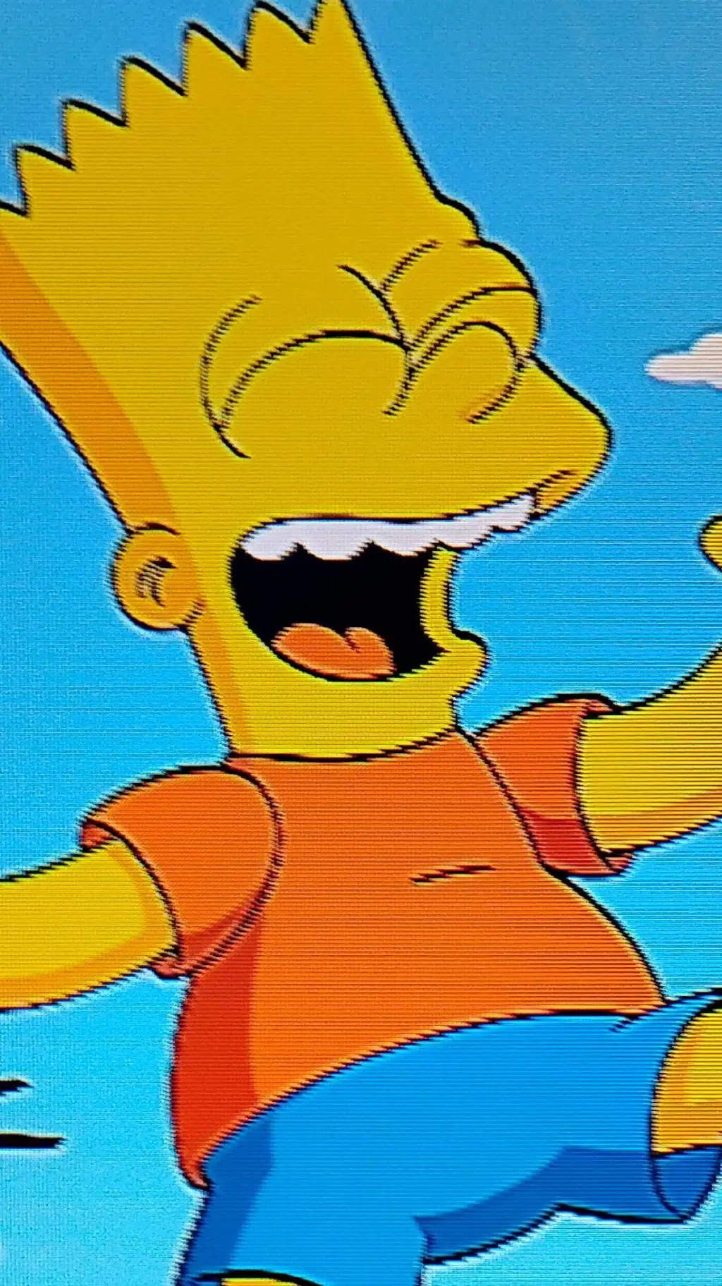 ai character: Giant Bart Simpson background