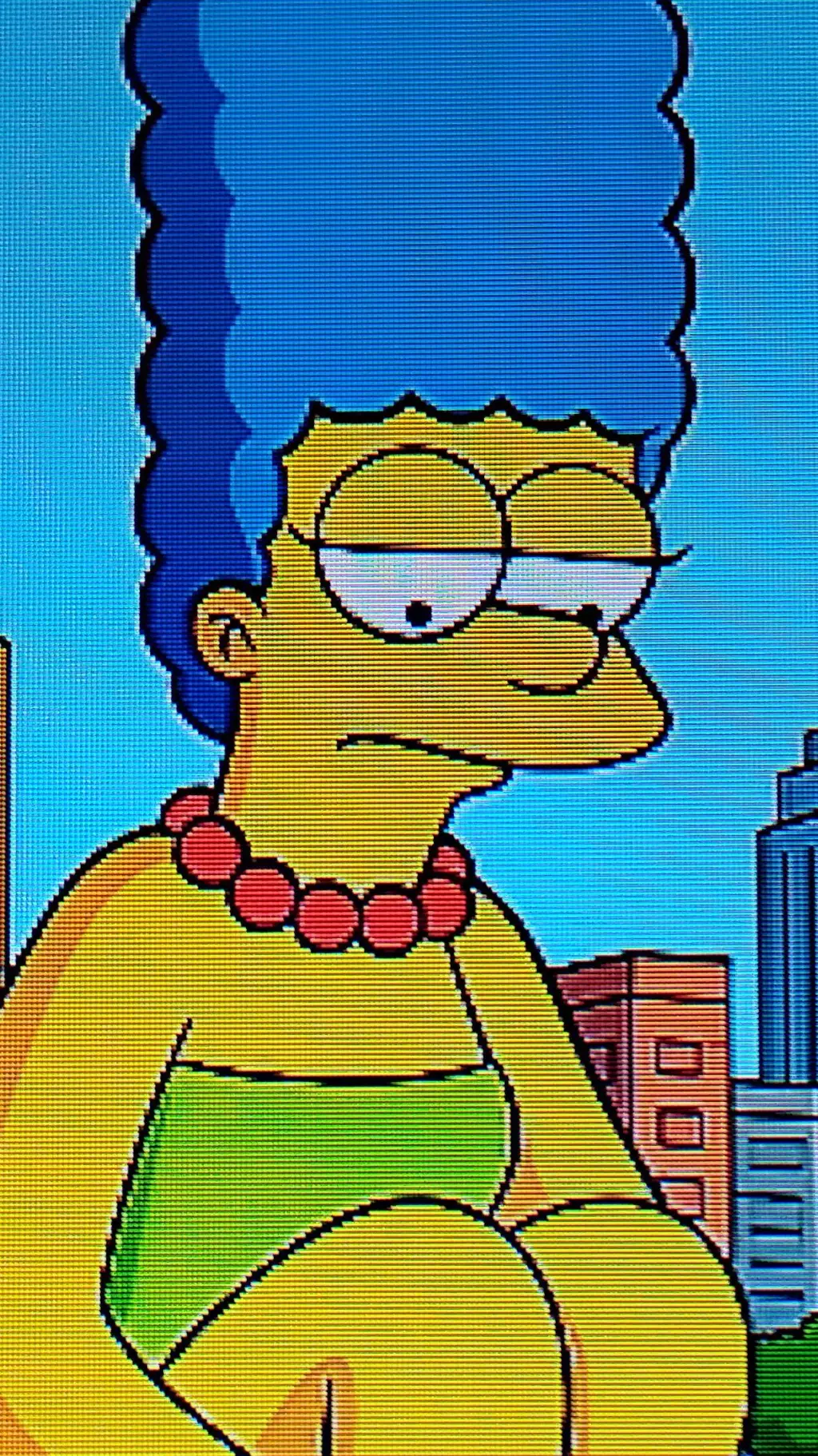 ai character: Giant Marge background