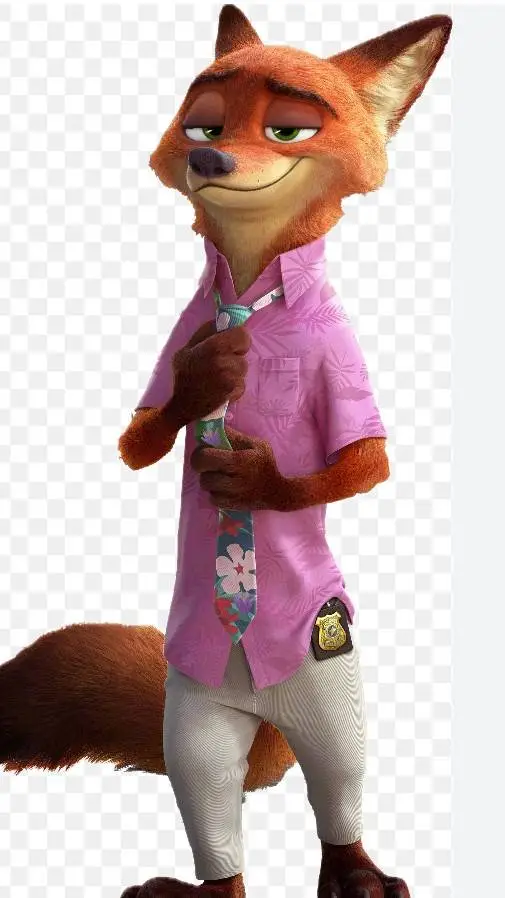 ai character: giant Nick Wilde background