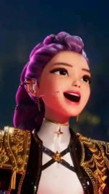 ai character: Rumi kpop Demon hu background