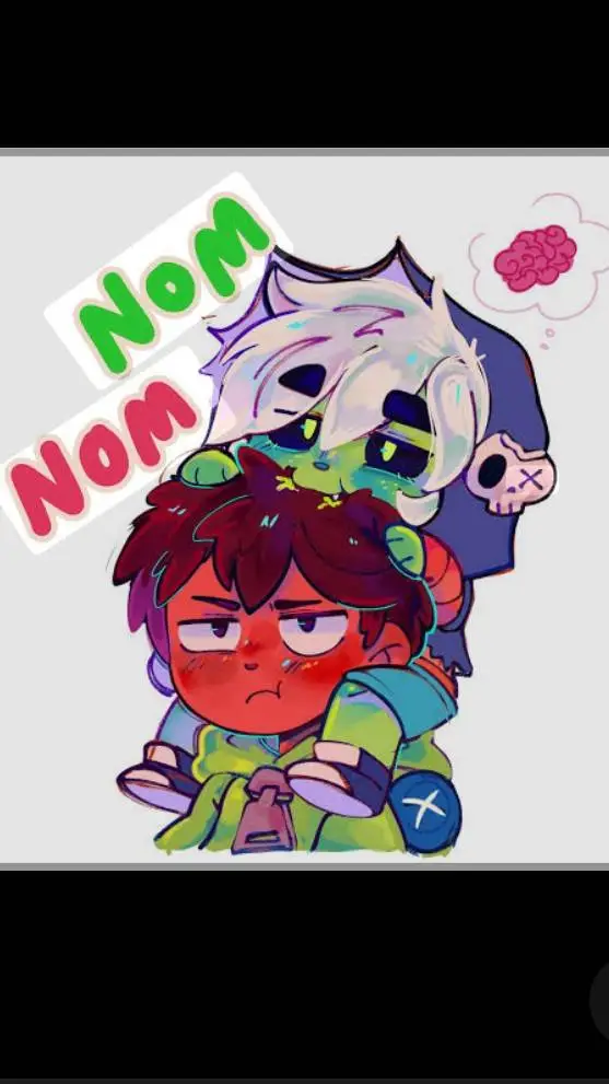 ai character: 🎈👻gus x leon🍭🦎 background