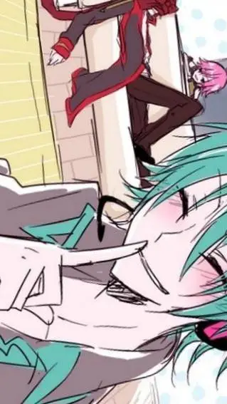 ai character: teto × miku (mlm  background