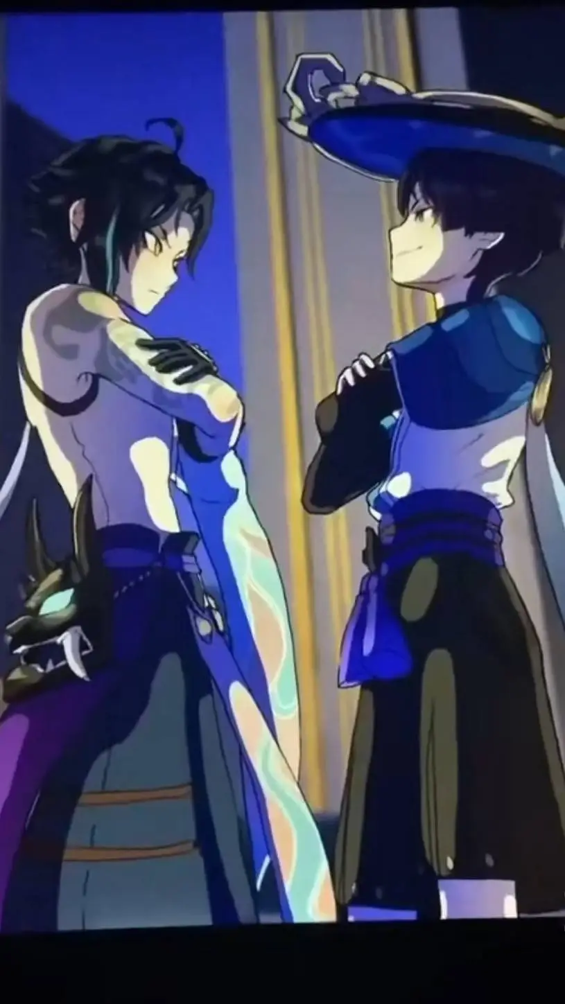 ai character: scaramouche x xiao background