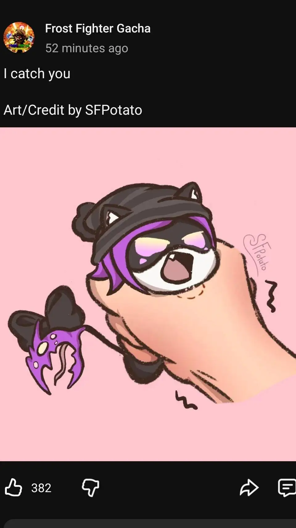 ai character: md catgirl virus background