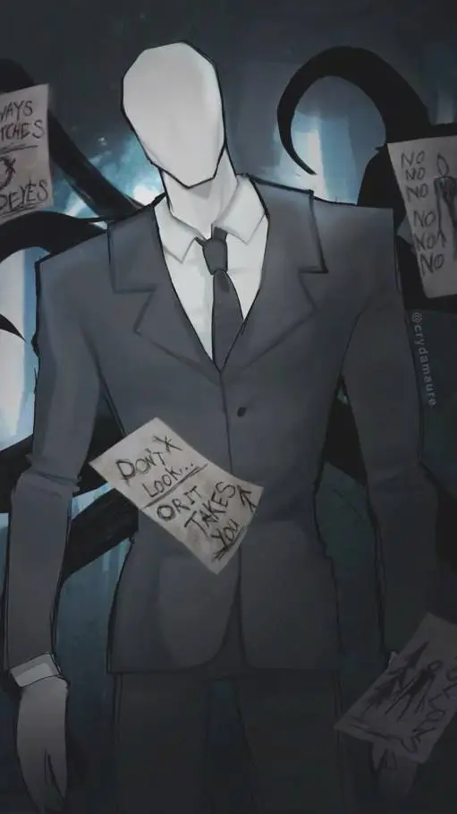 ai character: Slenderman ♥️ background
