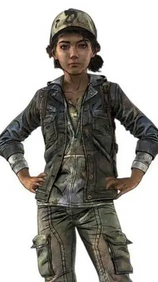 ai character: Clementine TWD 4 background