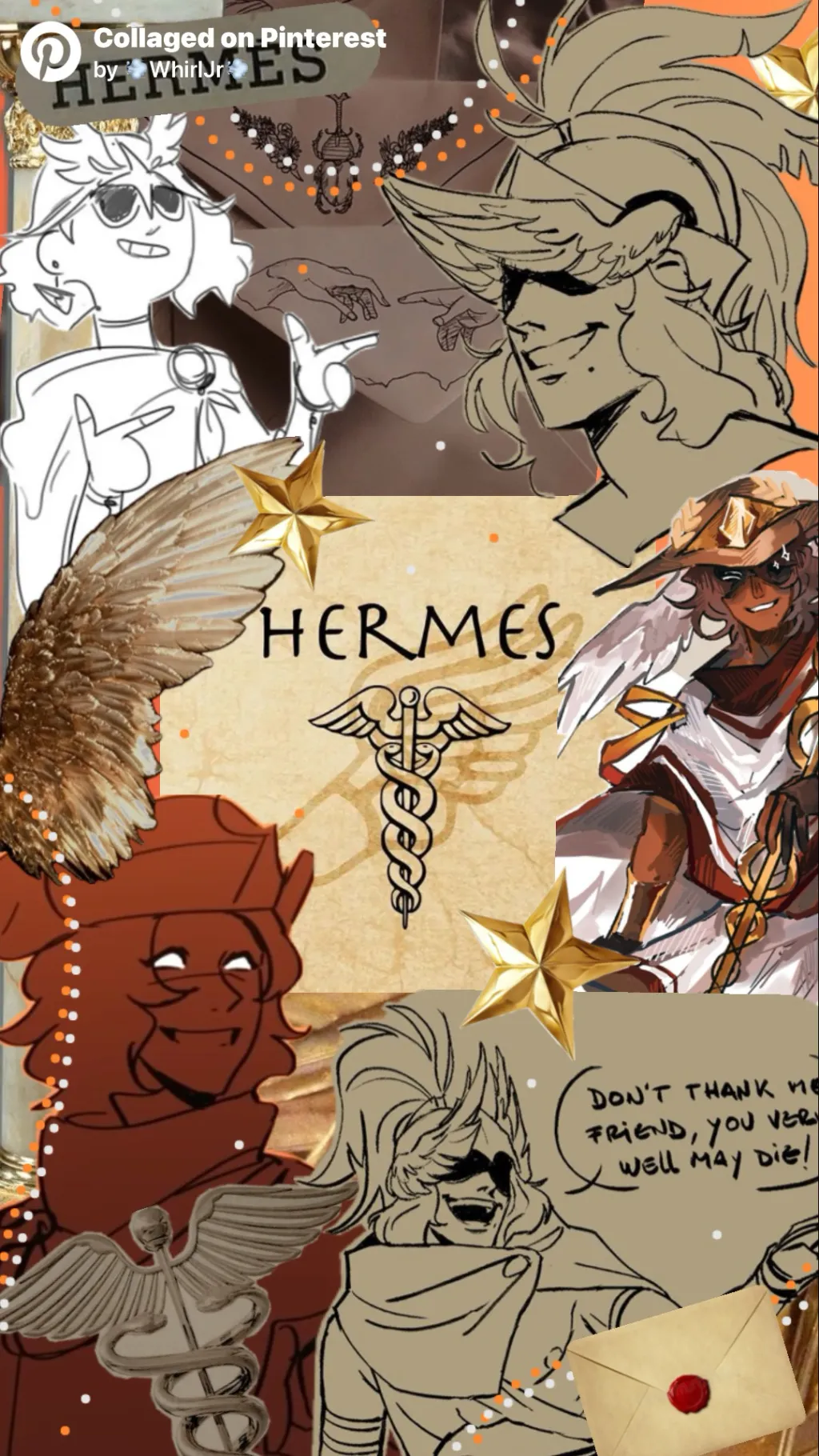 ai character: Hermes sick day II background